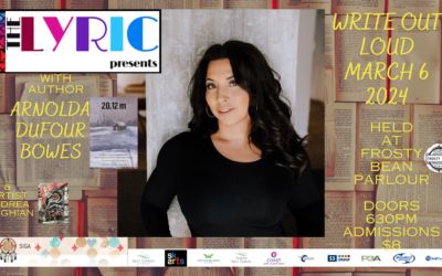 Write Out Loud @ The Frosty Bean with Author Arnolda Dufour Bowes