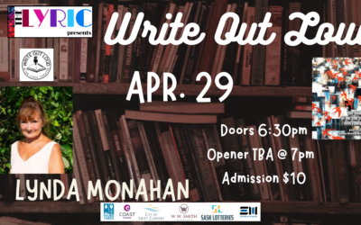 Write Out Loud with Author Lynda Monahan – Tickets at the Door    